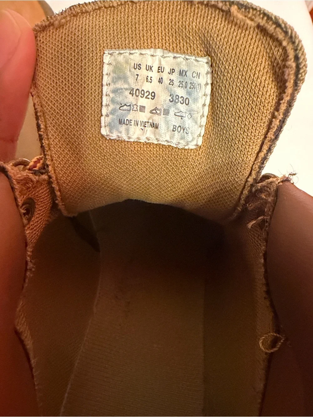 Timberland Boys Brown Hiking Boots - Tan/Olive